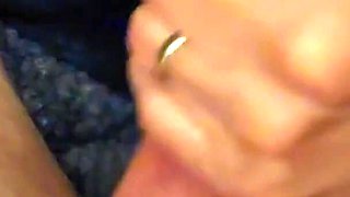 Omg!!! Old Grandma Jerks off Younger Cock