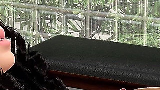 Fuck Her Mouth with Monster Cock While She Standing on Knees 3D Animation