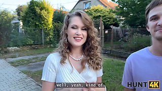 Hunt4k. juicy una fairy is not too shy and displayed her boobs and labia in public