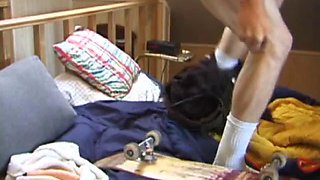 Skater Boy Adam Jerks Off