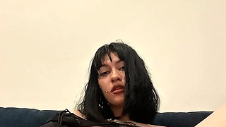 Deep Cheating with a Huge Dildo in a Wet Pussy
