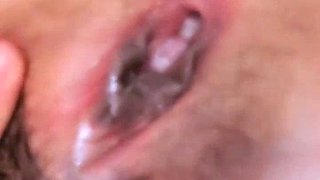 Chesty tempting asian slut fingers and toys her pussy