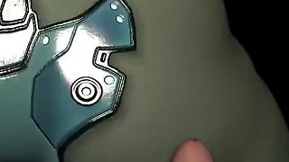 POV robot girl strip tease