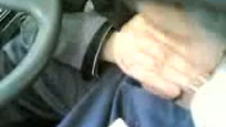 Arab nympho is sucking her boyfriend's dick in the car