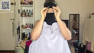 Bubblesincollege American Teen in Hijab Fucks with Huge Natural Tits and Makes You Cum