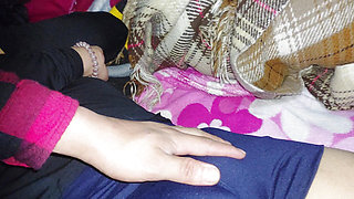 ! He dares to touch my pussy! I couldn't stand to see my cameltoe in gym shorts