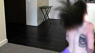 Chubby Brunette Big Boobs Dildo Masturbation