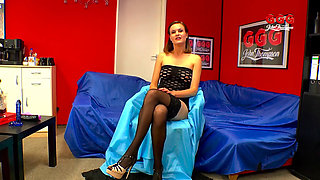 Lesbians Do It in the Office with Licking and Fingering Their Pussies