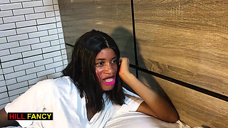 Light Skin Ebony Girl Gets Her Tight Pussy Destroyed by Big Dick