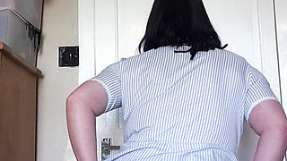 sexy curvy nurse bouncing breasts