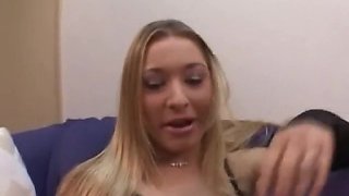 Hottie blond hair babe Kayla marie gets her vagina got laid