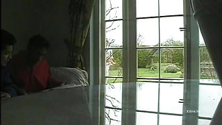 Hot redhead fucked by two giant black cocks