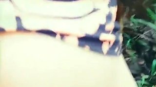 Auntie Hard Fucked in the Behind the House Outdoor