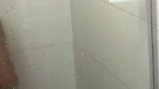 Latina with a Huge Ass Is Spied on in the Bathroom While Bathing - Porn in Spanish