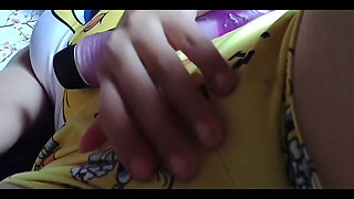 Girl Gets Fucked by Her Dildo