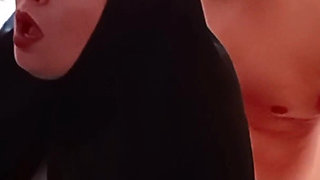 Arab Girl Fucking with Hijab in the Kitchen