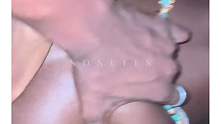 Skinny Ebony Girl Takes Deep Doggy Style