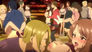 Couples on Swinger Party: First Orgy with my Perv Colleague - Anime Hentai, ENG Sub