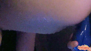 Midnight Hotel Hot Tub Solo: Risky Dildo Fuck & Exhibitionist Orgasm