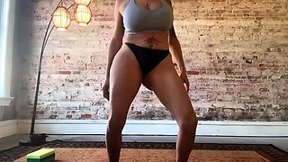 Busty brunette solo masturbation