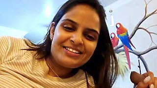 Indian Wife and Husband Romance with Pregnant in Interview