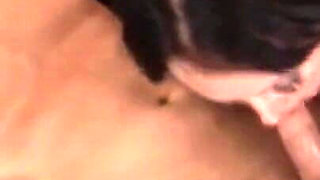 Pierced brunette screwed in her ass hole
