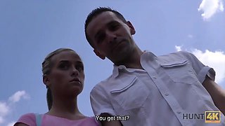 Hunt4k. cuckold doesnt stop his girlfriend having porn with stranger