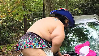 Let Me Get One Thing Straight Cause This Whores Bowlegged Riding on the Hood Damn She's Good