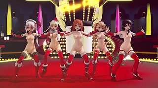 Mmd R-18 Anime Girls Sexy Dancing Clip 440