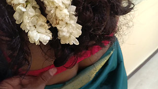 Housewife works at home with stepsister and her husband