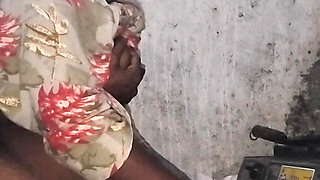 Busty girl comes out of the bathroom naked after a prank by her stepbrother