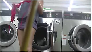 Helena Price - College Campus Laundry Flashing While Washing My Clothing!