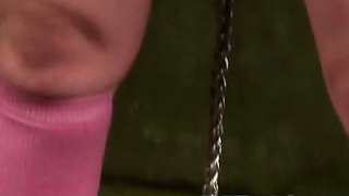 Breast bondage on video