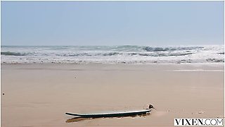 Surf Bunnies Bella, Kelly, Christy Seduce Instructor - Adriana Sephora And Alberto Blanco