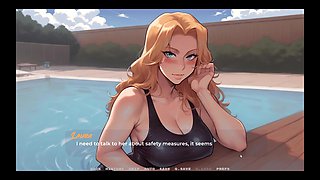 My New Girlfriend Taboo Hentai Game Ep.2 Small Tits Stepsis and Stepmom MILF Are Teasing Me in Swimsuit!