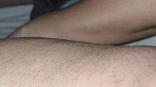 Step mom hand slip on step son ass being naked attraction in her bed