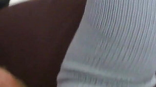 Masturbating Orgasm with Close up Pussy Spreading & Clit Play in Knee High Socks