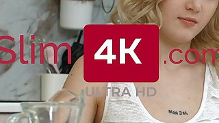 Runaway Bride - 4K - Coffee and Hot Sex for Slim Cutie