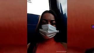 MV538FLSAH IN BUS IN SEXY DRESS