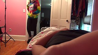 Shameless lesbian foot fetish  video