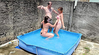 Pool Party with Naughty Stepsisters