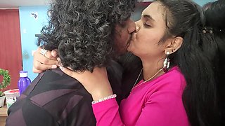 Vaishnavy Hot Boobs Press and Lip Lock by Sharun Raj, Mallu Couple Hot Boobs Press and Lip Suck, Indian Couple Hot Boobs Press