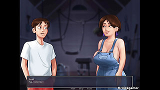 Summertime saga Landlady gets her ass bounced harder by her neighbour