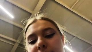 Crazy Fucking and Training in the Gym, Cumming While Do Workout