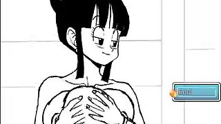 Nasty animation honey with gigantic, rigid boobs is hotwife on her fucking partner with a neighbor