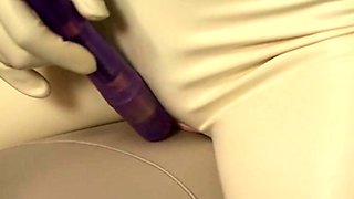 Stacked brunette goes solo toys and masturbation