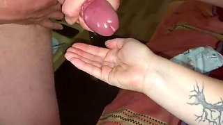 German Amateur Couple Jerking Off Together - Stegeorchen Homemade Handjob & Cumshot