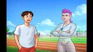 Cartoon fantasies come to life with Misskitty2k in summertime saga