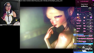 Sweet Hentai Teacher in Cute Hentai Game Streamer Gabbi Gaming Gooning Live Stream