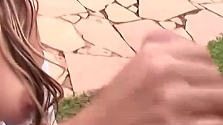 Stunning latina babe gets anally plowed outdoors